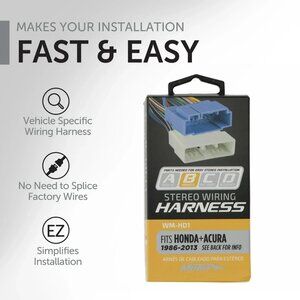 Metra WM-HD1 Radio Wire Harness for Select Honda and Acura Models 1986-2013